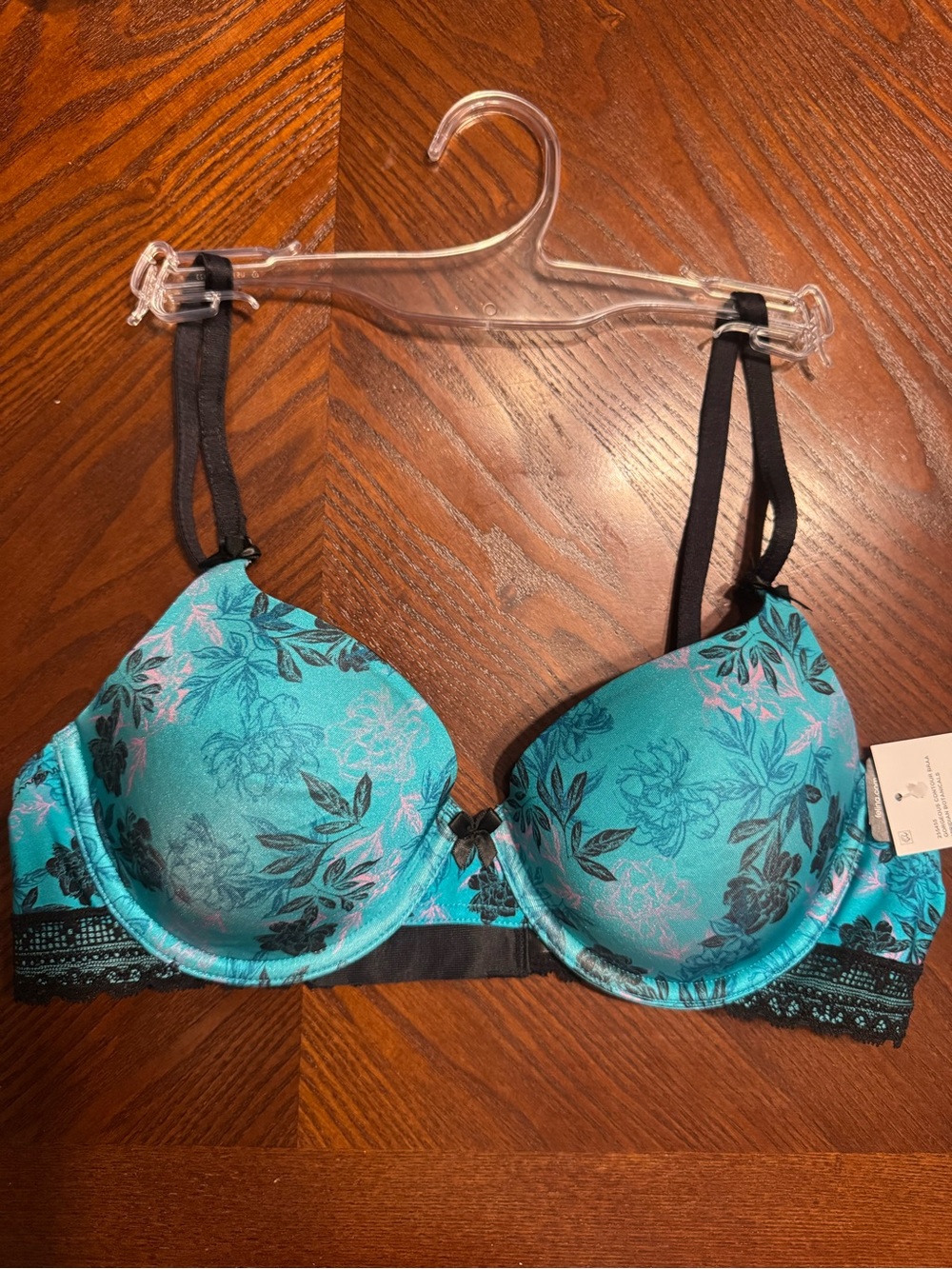 Felina NWT 34C Floral Lace Underwire Push-Up Bra - Women Intimates